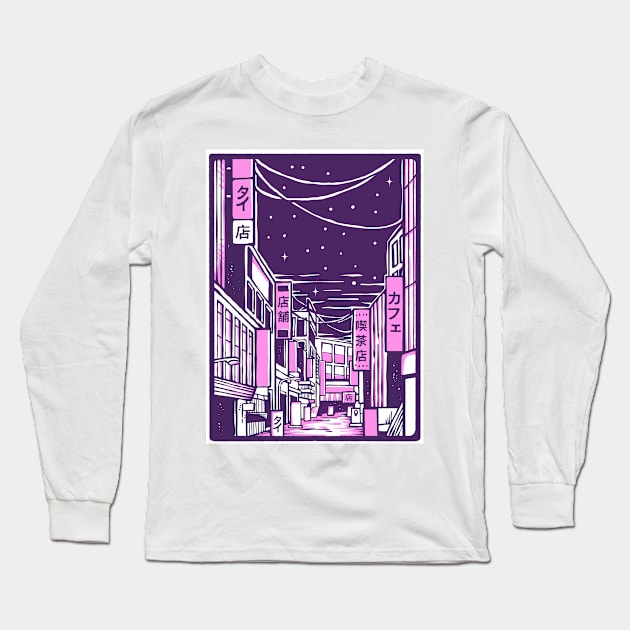 Tokyo Siluet Long Sleeve T-Shirt by Riza Budiarto